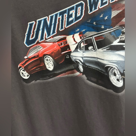 United We Roll XXL cotton No Bad Days Patriotic USA muscle cars T-shirt 🇺🇸 - Picture 2 of 9
